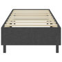 Voir la diapositive 5 : VIDAXL Sommier a lattes de lit Gris fonce Tissu 100x200 cm