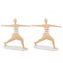 Voir la diapositive 2 : Paris Prix Statuette Femme Stretch  Yoga  30cm Orange