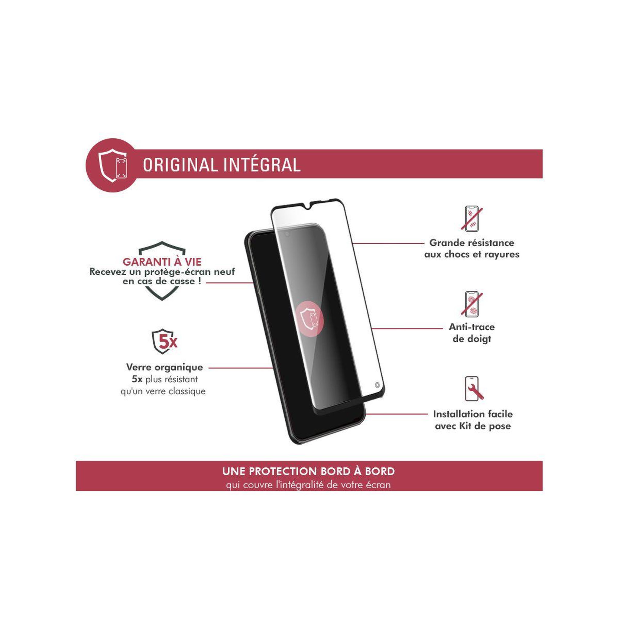 Voir la diapositive 2 : FORCE GLASS Protège écran Samsung A14 4G/5G