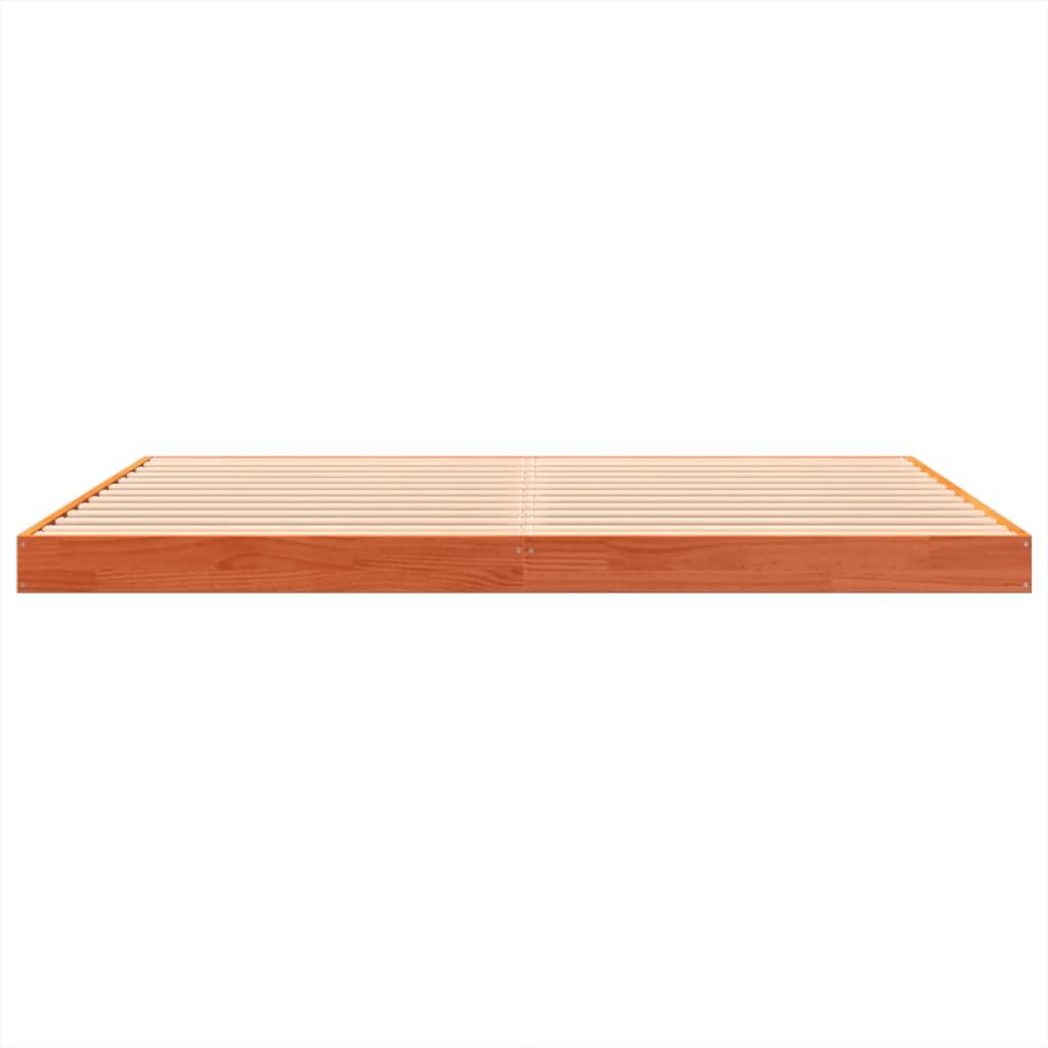 Voir la diapositive 5 : VIDAXL Cadre de lit sans matelas cire marron 150x200cm bois pin massif