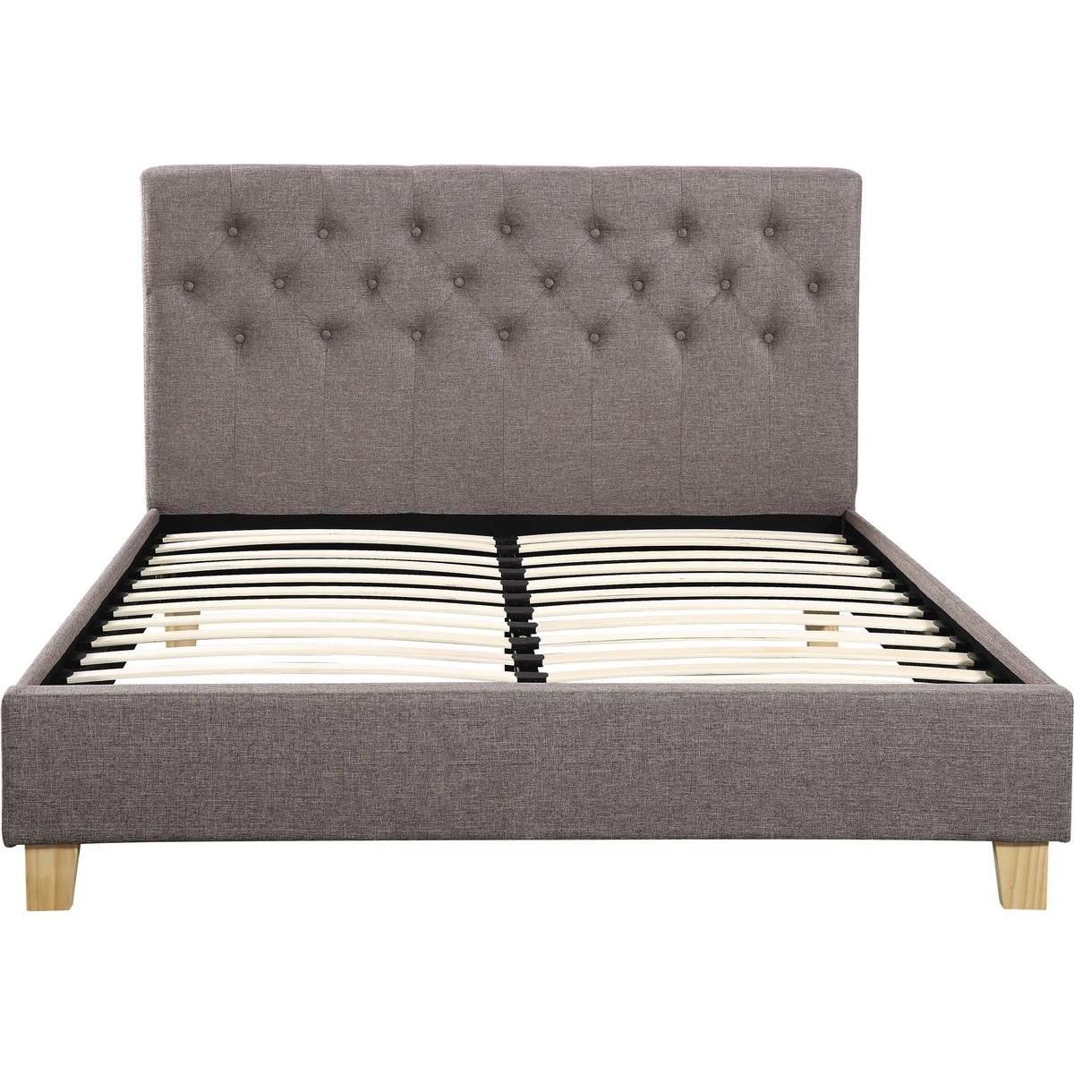 Habitat et Jardin Lit  Emmy  - 160 x 200 cm - Taupe