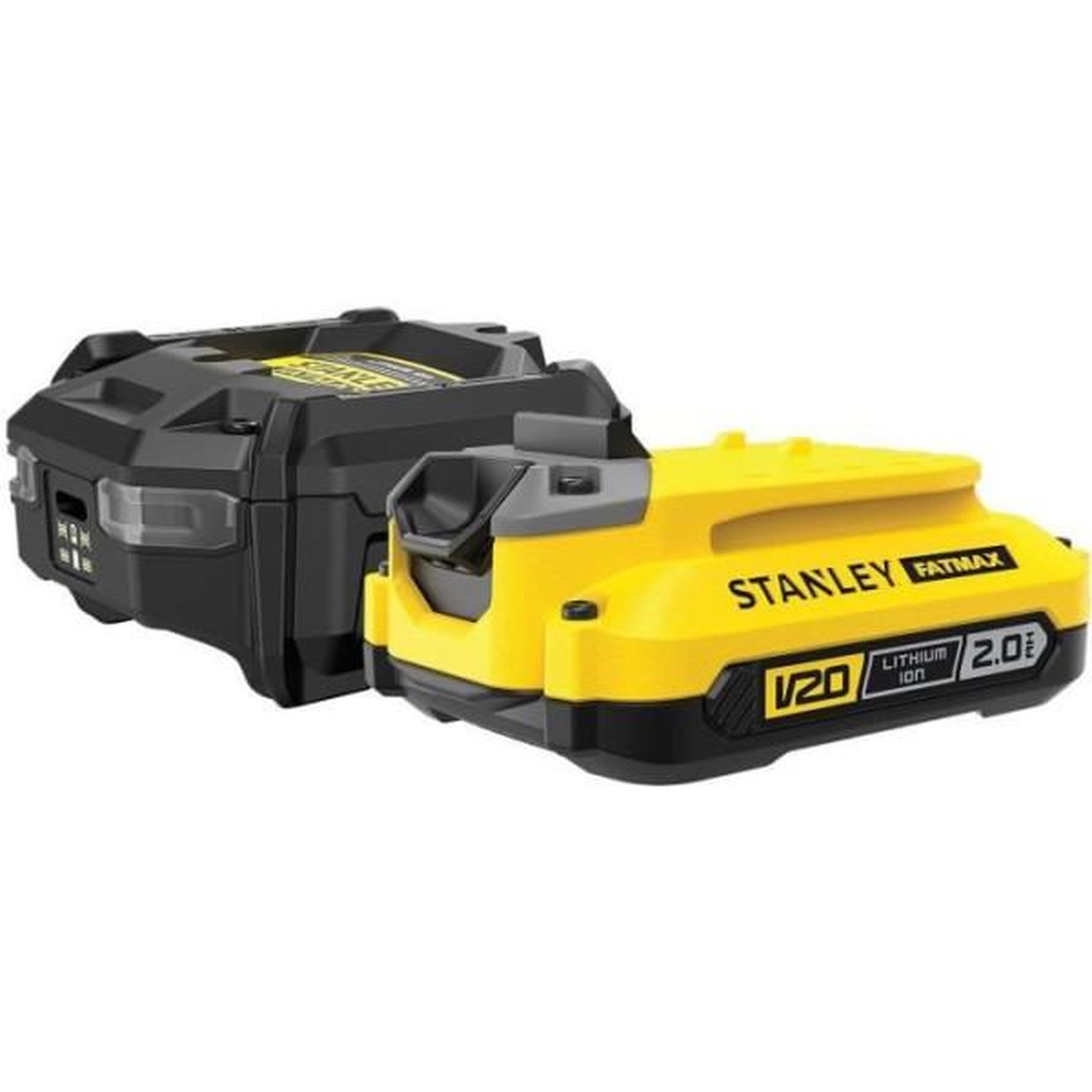 Stanley Starter kit - stanley fatmax v20 - sfmcb10d1-qw - chargeur 1,25a + 1 batterie 18v 2ah