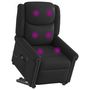 Voir la diapositive 1 : VIDAXL Fauteuil inclinable massage electrique noir brillant similicuir