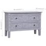 Voir la diapositive 6 : VIDAXL Buffet avec 2 tiroirs 90x30x60 cm Bois d'acajou massif