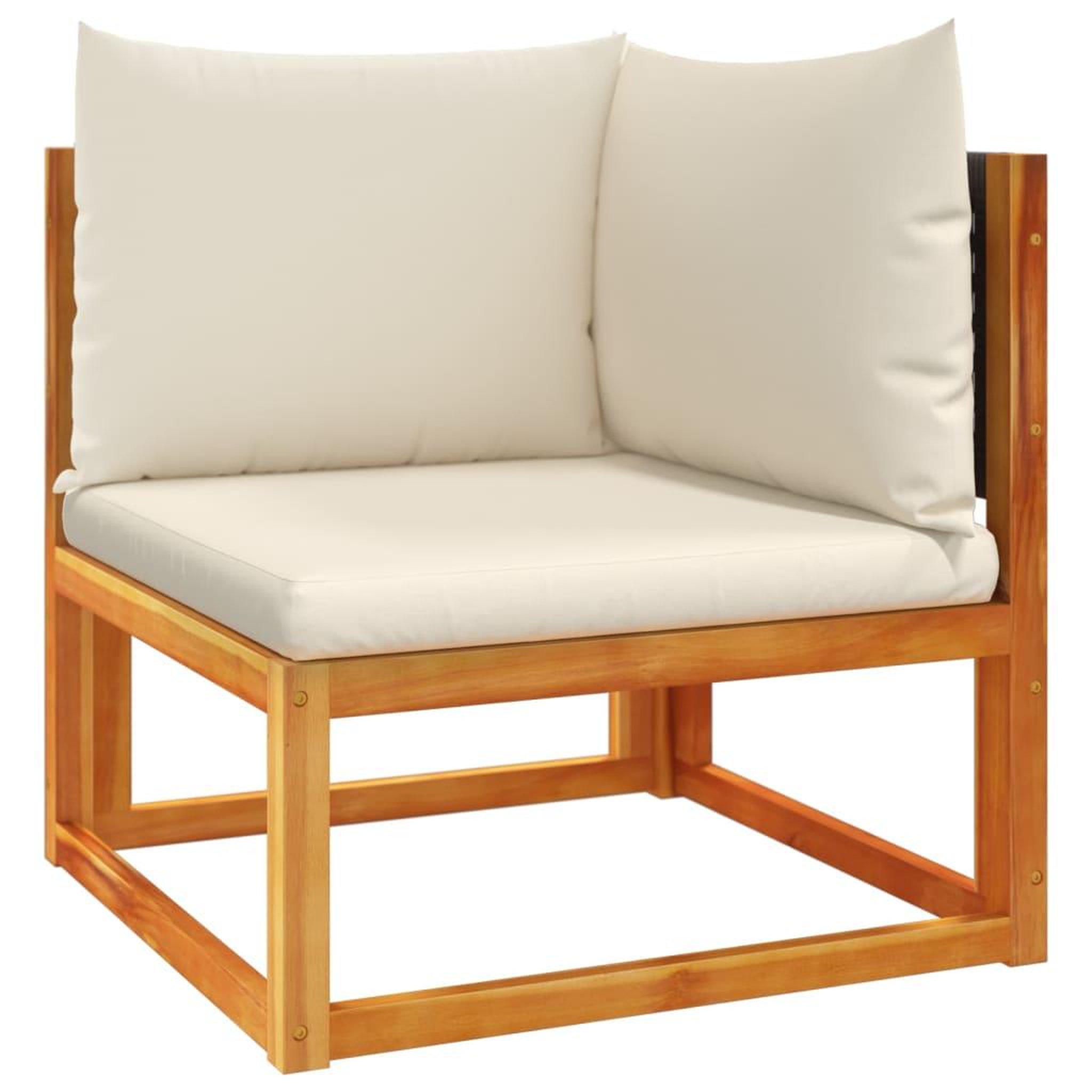 Voir la diapositive 4 : VIDAXL Canapes d'angle de jardin et coussins 2pcs bois massif d'acacia