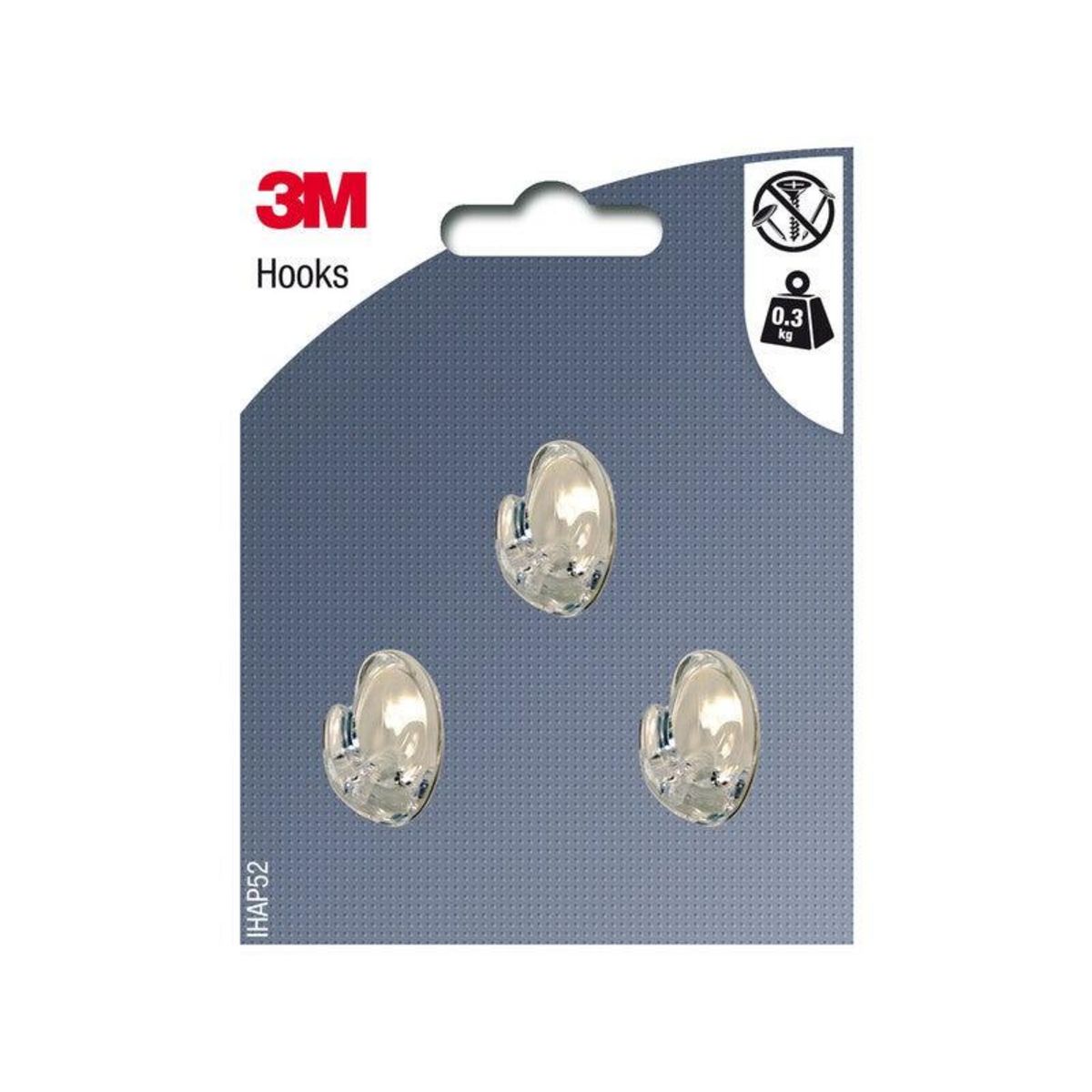 3M Lot De 3 Crochets Adhésif, Vert