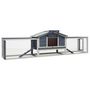 Voir la diapositive 2 : VIDAXL Clapier Gris 310x70x87 cm Pin massif et sapin