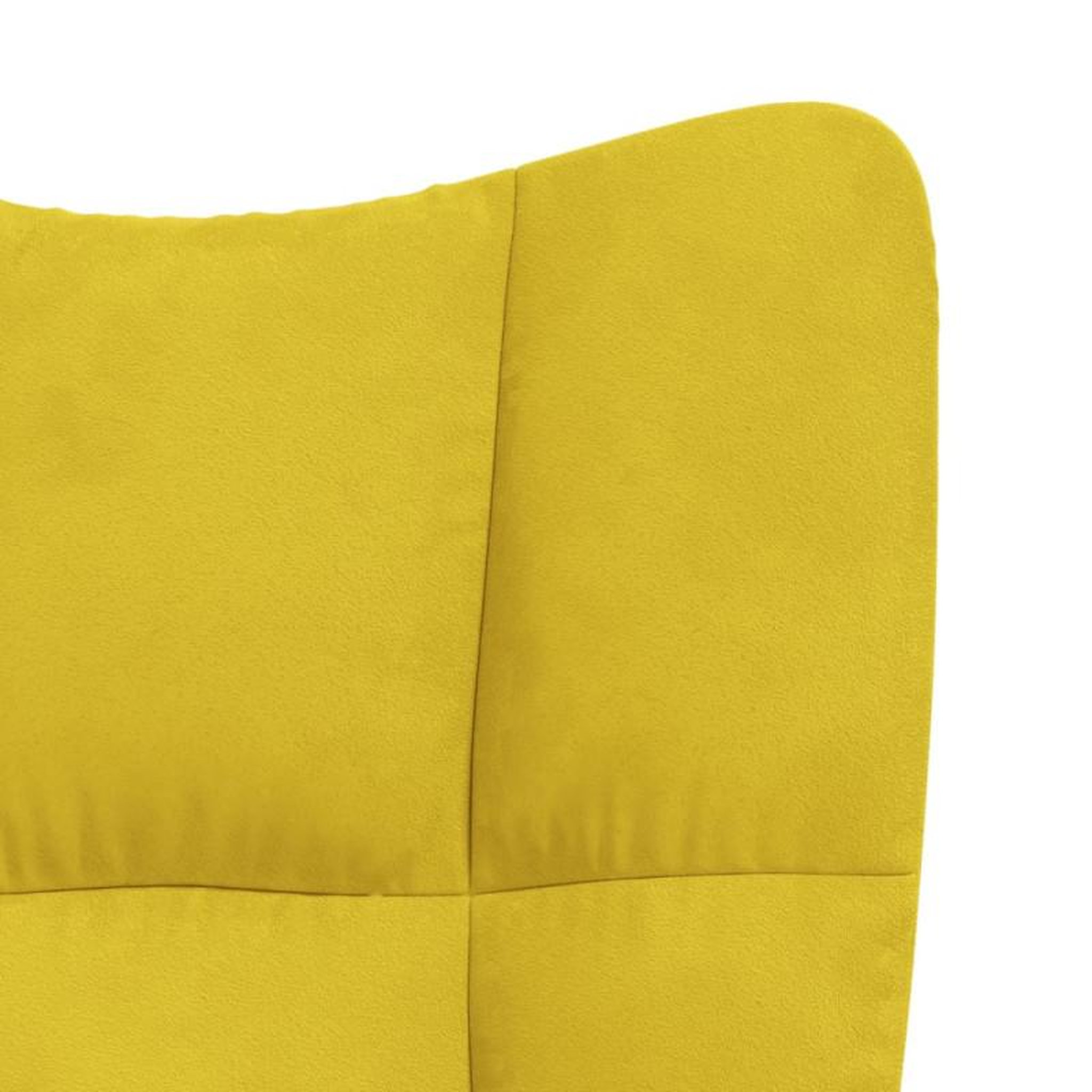 Voir la diapositive 6 : VIDAXL Chaise de relaxation Jaune moutarde Velours