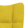 Voir la diapositive 6 : VIDAXL Chaise de relaxation Jaune moutarde Velours