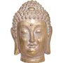  Statuette Design  Tête Bouddha  34cm Or