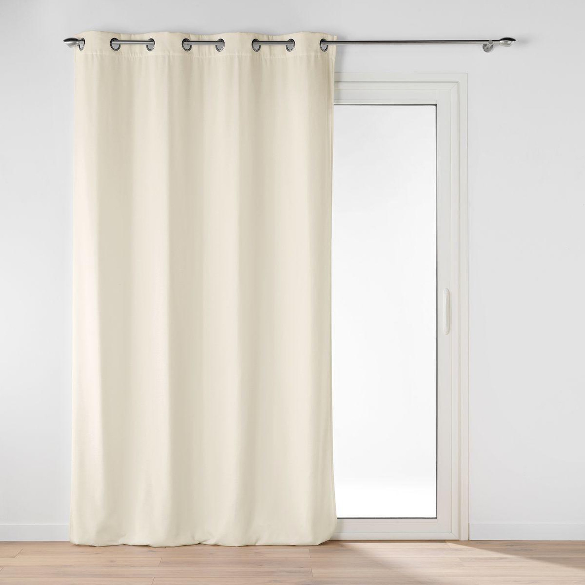 Douceur d'Intérieur Rideau à œillets velours  novana  135x260cm lin