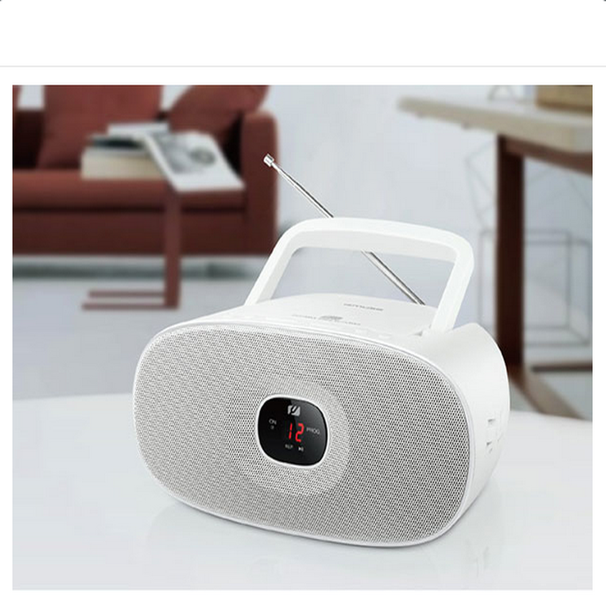 Voir la diapositive 2 : Muse Radio cd portable blanc - md202rdw