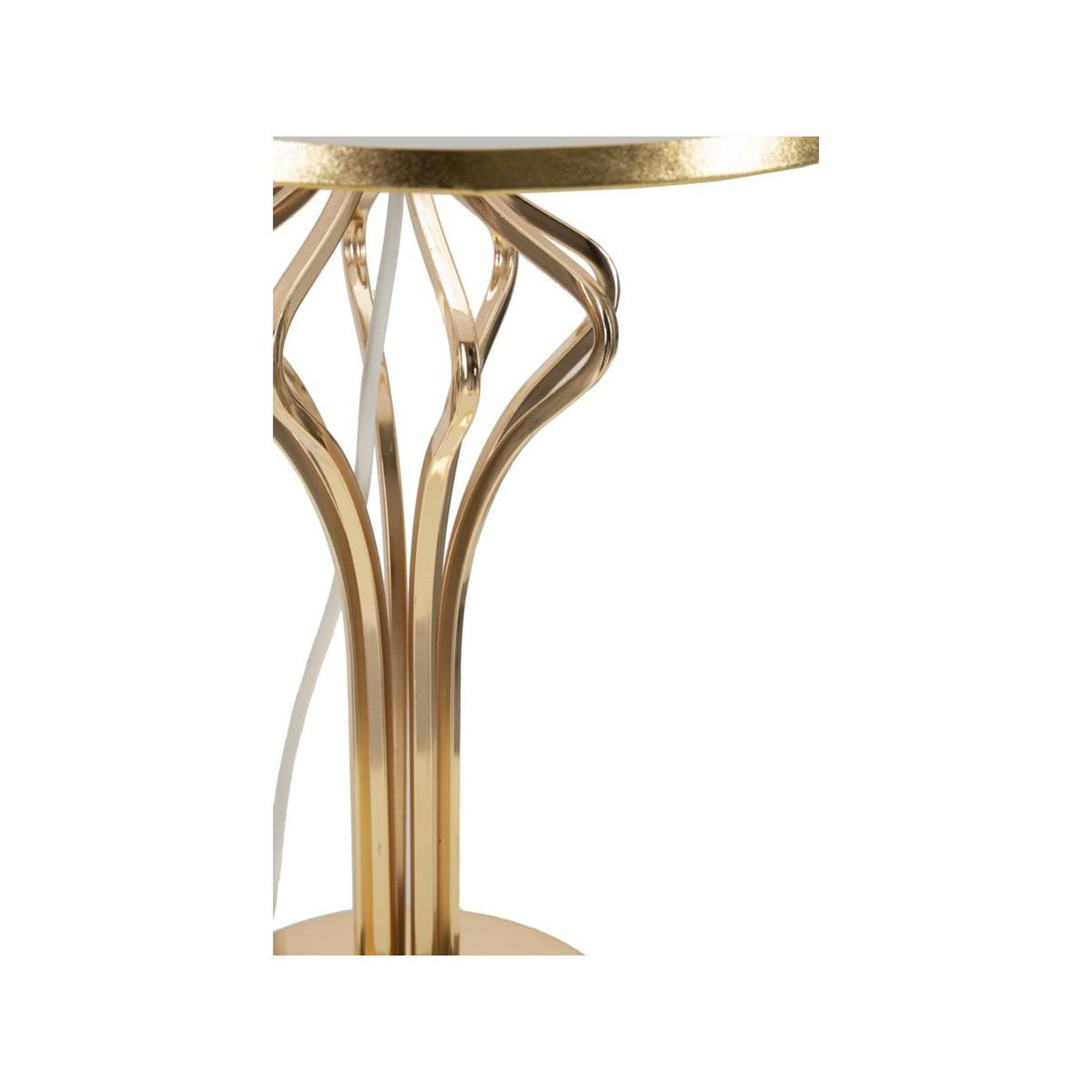 Voir la diapositive 3 : Paris Prix Lampe à poser design en métal  slimmy  53cm or