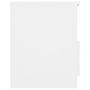 Voir la diapositive 5 : VIDAXL Tables de chevet 2 pcs Blanc 40x40x50 cm Aggloméré