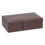 Voir la diapositive 2 : ATMOSPHERA Coffret Jeu de Cartes  Jule  19cm Marron