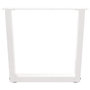 Voir la diapositive 3 : VIDAXL Pieds de table a manger forme V 2pcs blanc 50x(42-43,3)cm acier