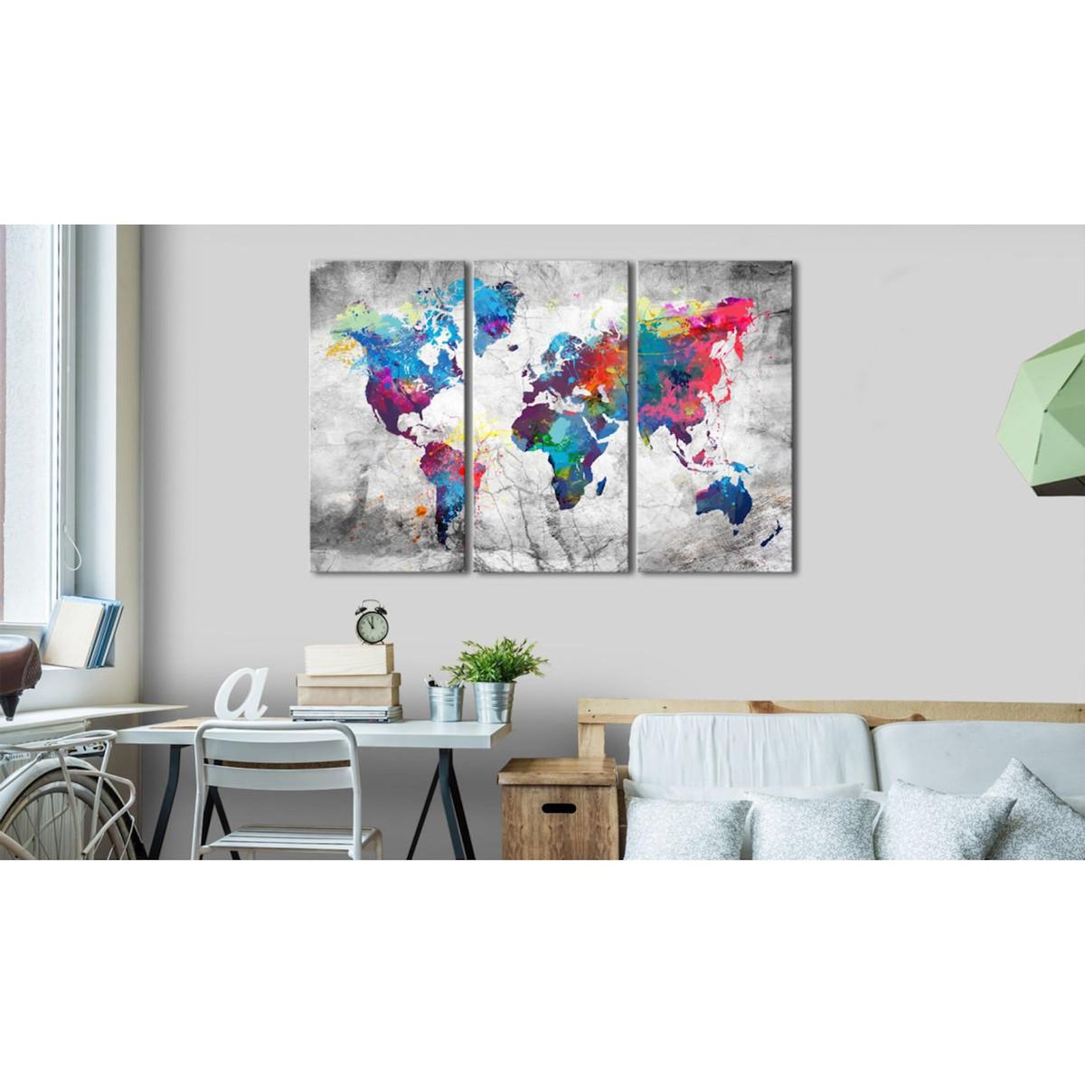 Paris Prix Tableau Imprimé  Maps : Grey Style