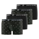 PIERRE CARDIN Lot de 4 boxers homme en coton Uni/Imprimé Class. Coloris disponibles : Noir