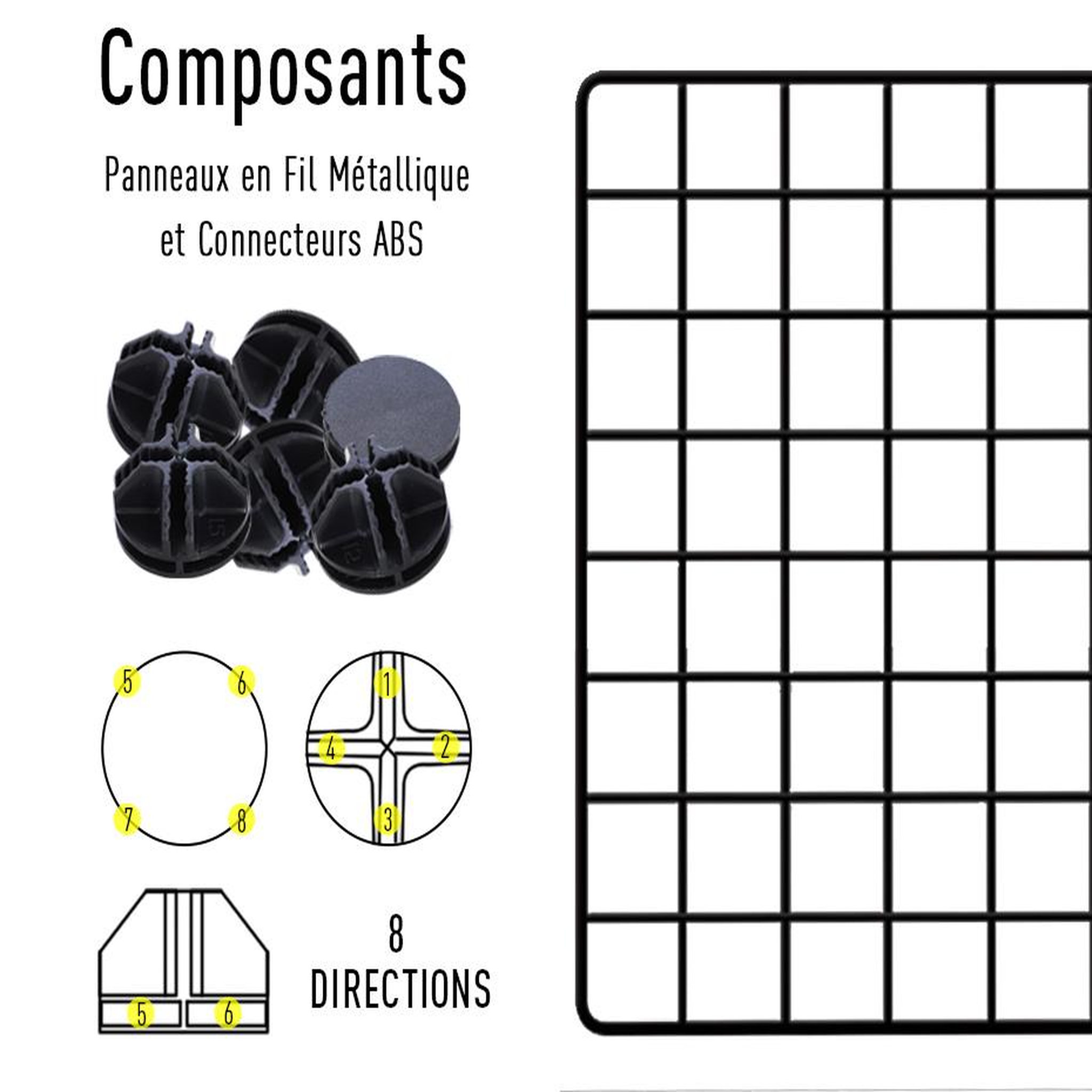 Voir la diapositive 6 : PAWHUT Cage parc enclos pour animaux domestiques l 146 x l 73 x h 73 cm modulable 2 niveaux 36 panneaux bords arrondis fil métallique noir
