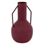ATMOSPHERA Vase Design en Métal  Sylvain  20cm Rouge Rubis