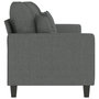Voir la diapositive 4 : VIDAXL Canape a 3 places Gris fonce 180 cm Tissu