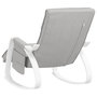 Voir la diapositive 5 : VIDAXL Chaise a bascule Gris clair Tissu