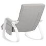 Voir la diapositive 5 : VIDAXL Chaise a bascule Gris clair Tissu