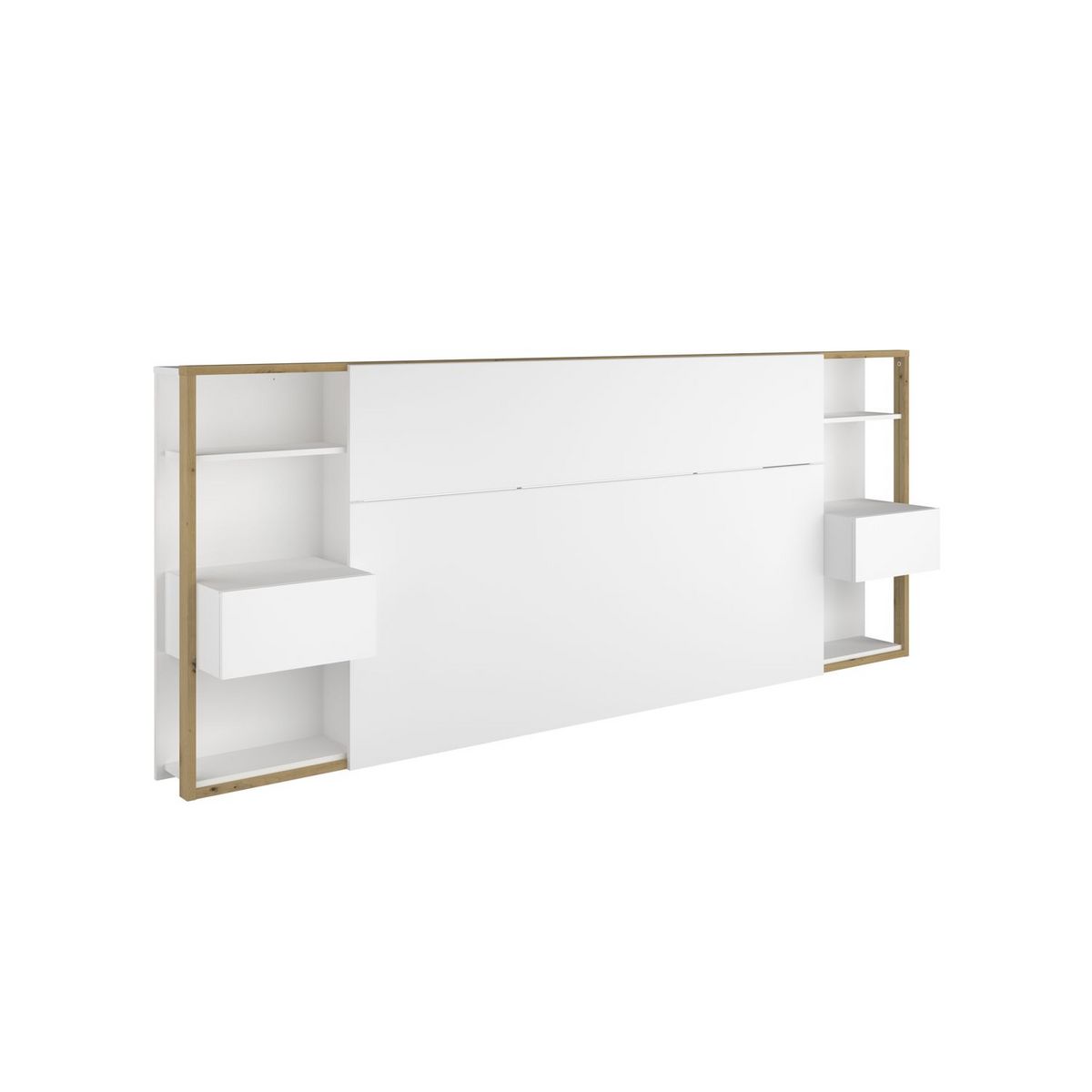 Tête de lit pour lit 140 ou 160 cm avec rangements PAM