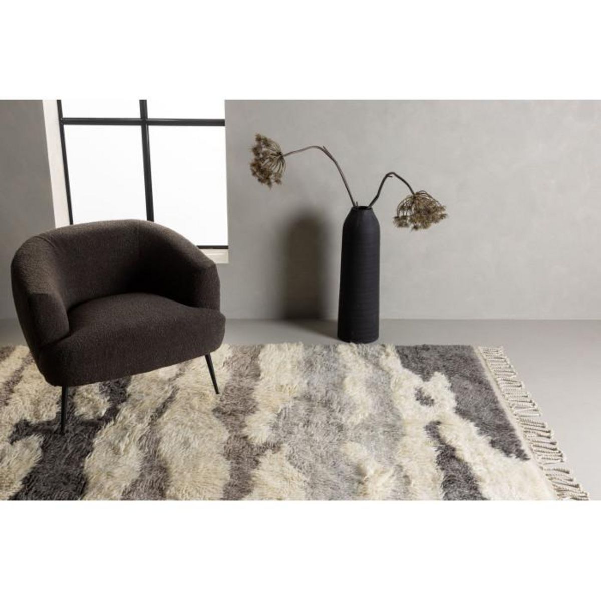 Paris Prix Tapis Déco en Laine  David  160x230cm Multicolore