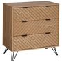 Voir la diapositive 1 : ATMOSPHERA Commode 3 Tiroirs Design  Naomi  85cm Beige