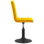 Voir la diapositive 5 : VIDAXL Chaises pivotantes a manger lot de 2 jaune moutarde velours