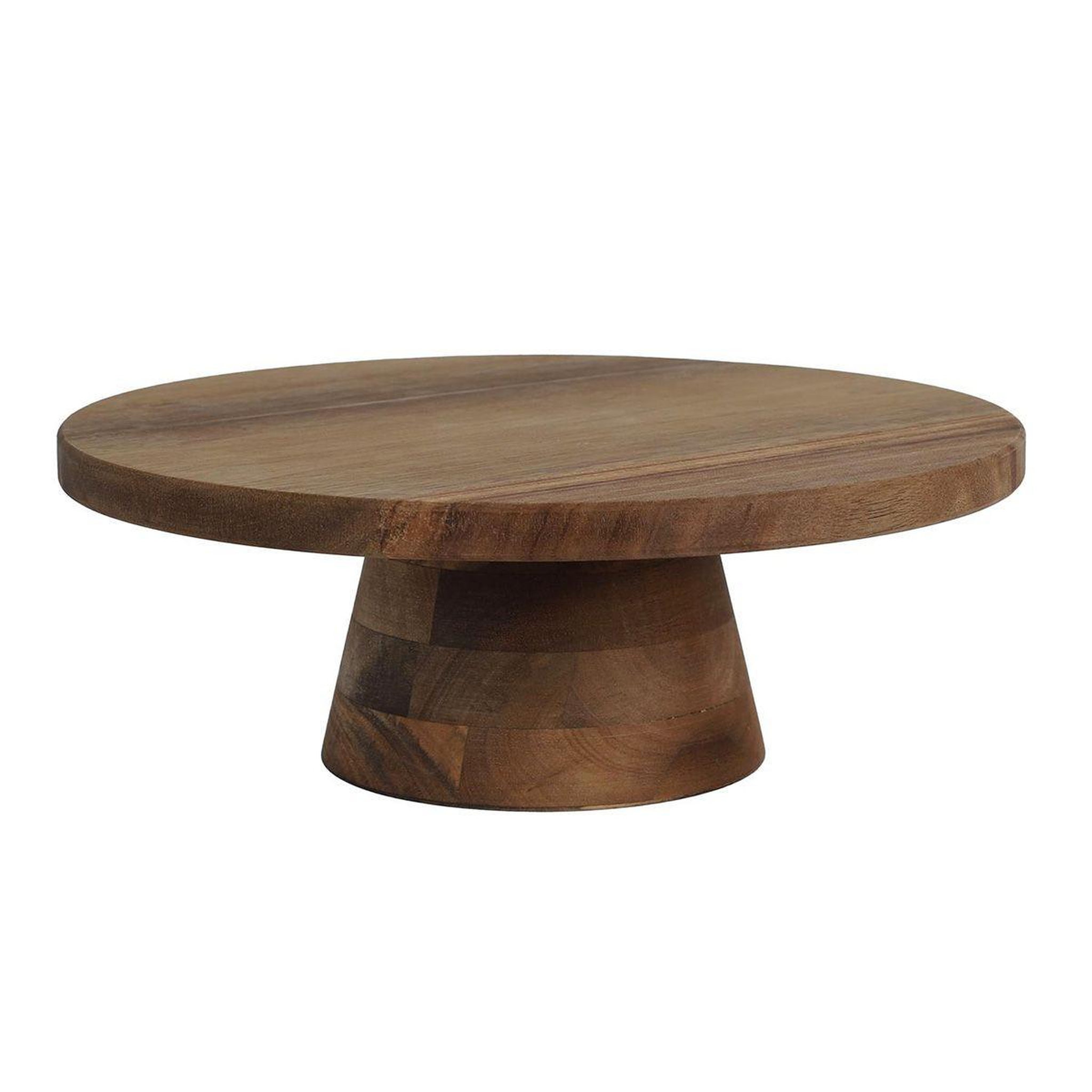 The Home Deco Factory Présentoir à Gâteau en Bois  Acacia  28cm Marron