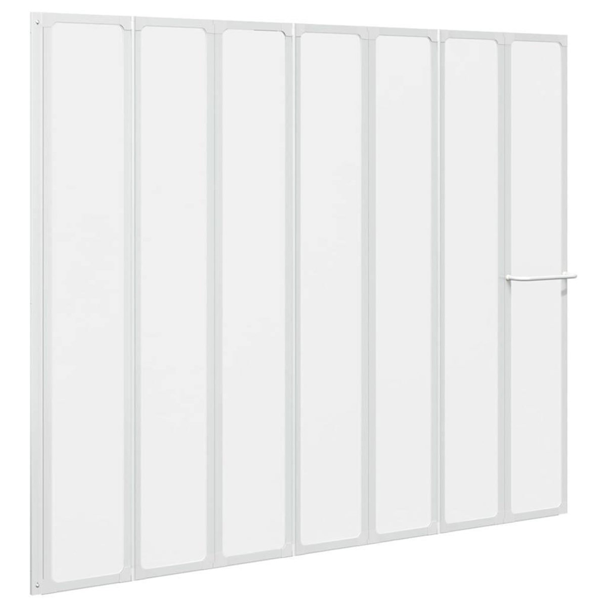 VIDAXL Pare baignoire a 7 volets avec porte-serviettes 140 x 168 cm