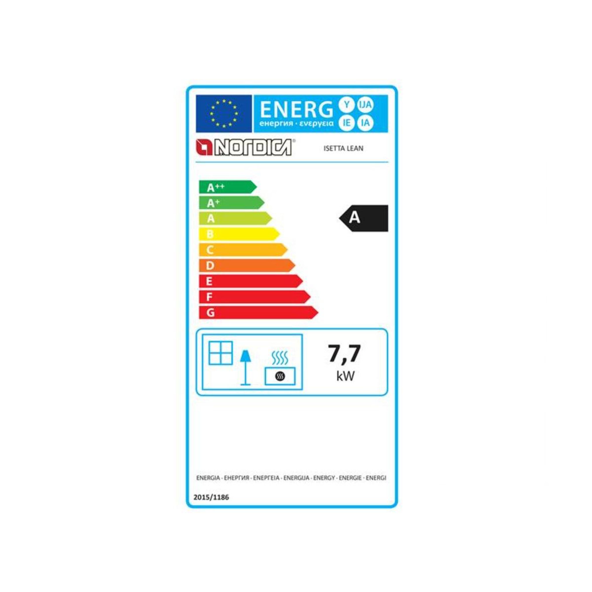 Voir la diapositive 2 : NORDICA EXTRAFLAME Poêle à bois 7.7kw noir - isettalean