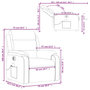 Voir la diapositive 6 : VIDAXL Fauteuil inclinable de massage electrique gris fonce velours