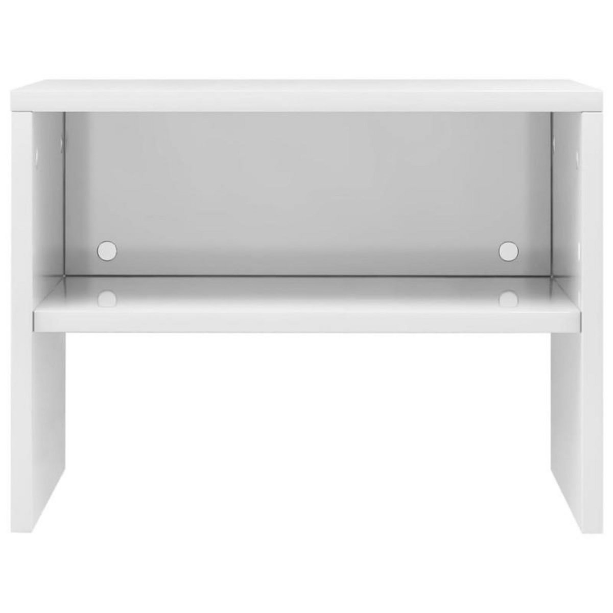 VIDAXL Table de chevet Blanc brillant 40x30x30 cm Bois ingénierie