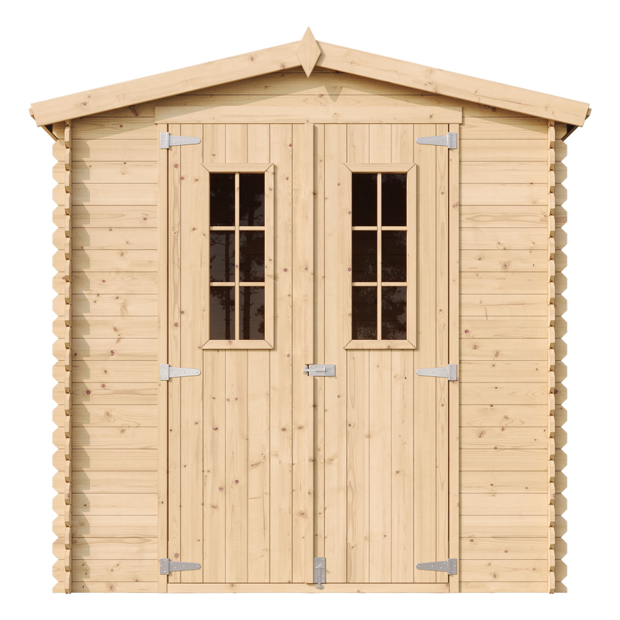 Voir la diapositive 2 : TIMBELA Abri de Jardin en Bois 3.53 m², Cabanon Jardin Exterieur à Outils et Velo M343C