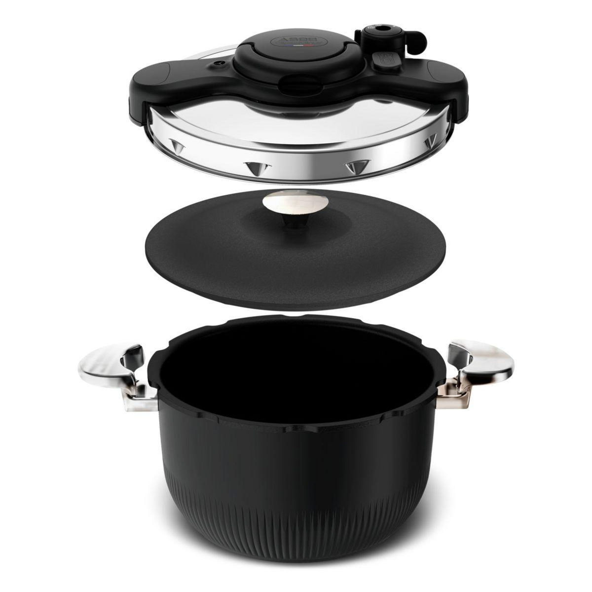 SEB Autocuiseur cocotte 3 en 1 TEMPO 6L noir