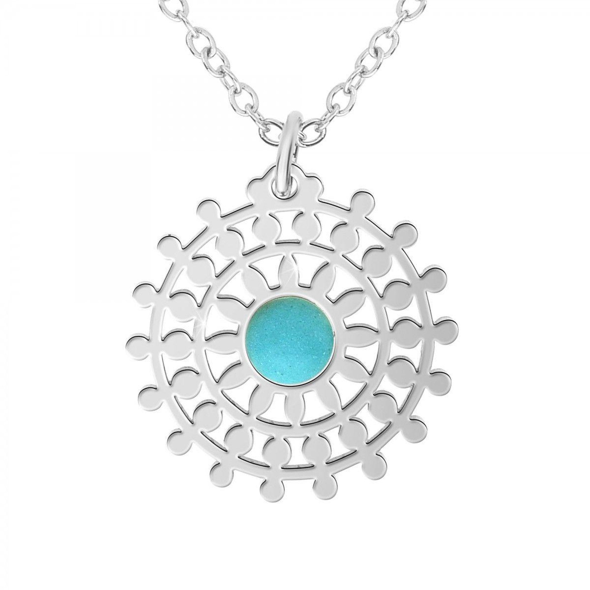 SC CRYSTAL Collier SC Crystal orné d'une pierre turquoise