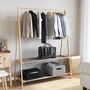 Voir la diapositive 3 : VIDAXL Porte vêtement avec étagères 132x45,5x150,5 cm bambou