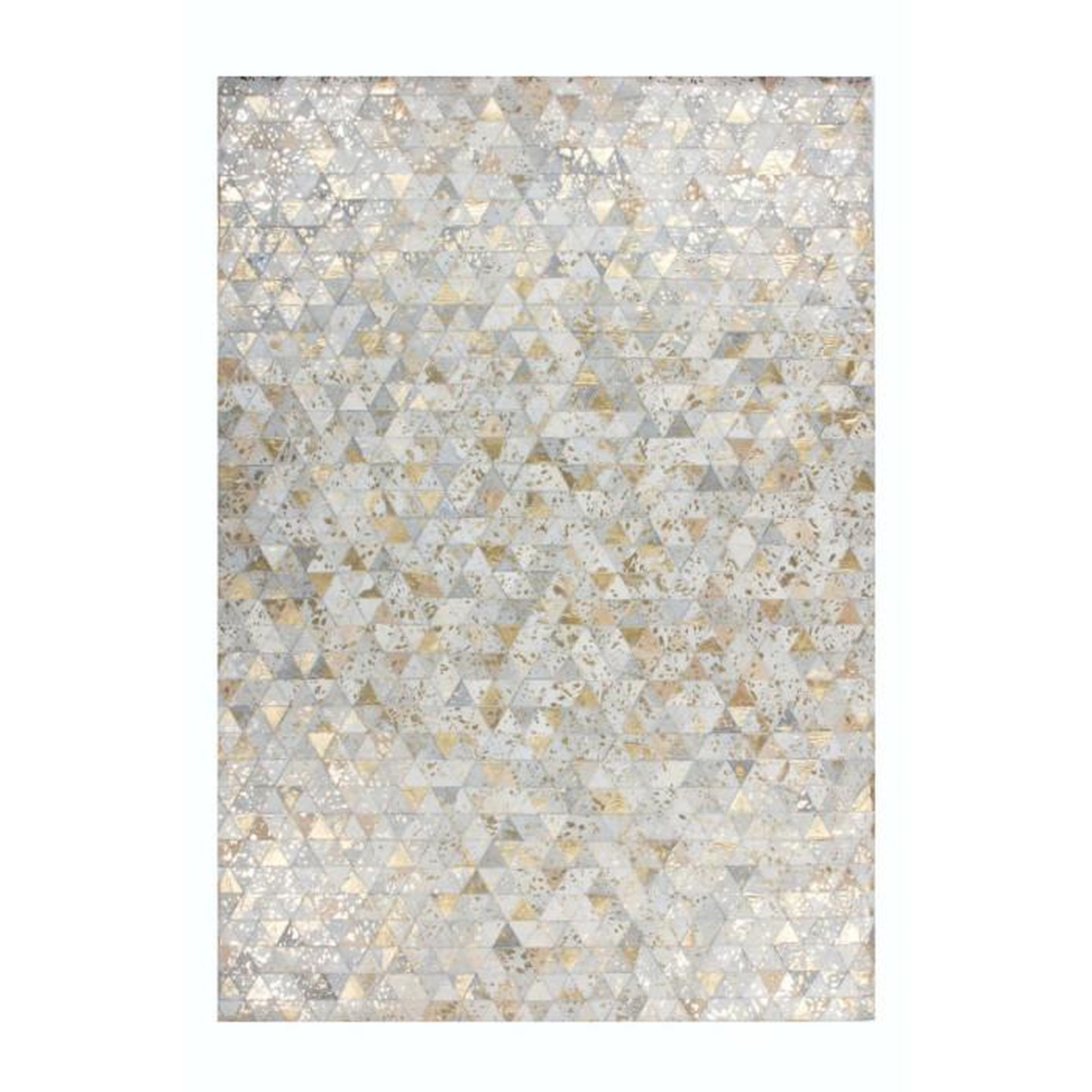 Paris Prix Tapis Patchwork Fait Main  Rocket  Ivoire & Or. Coloris disponibles : Beige