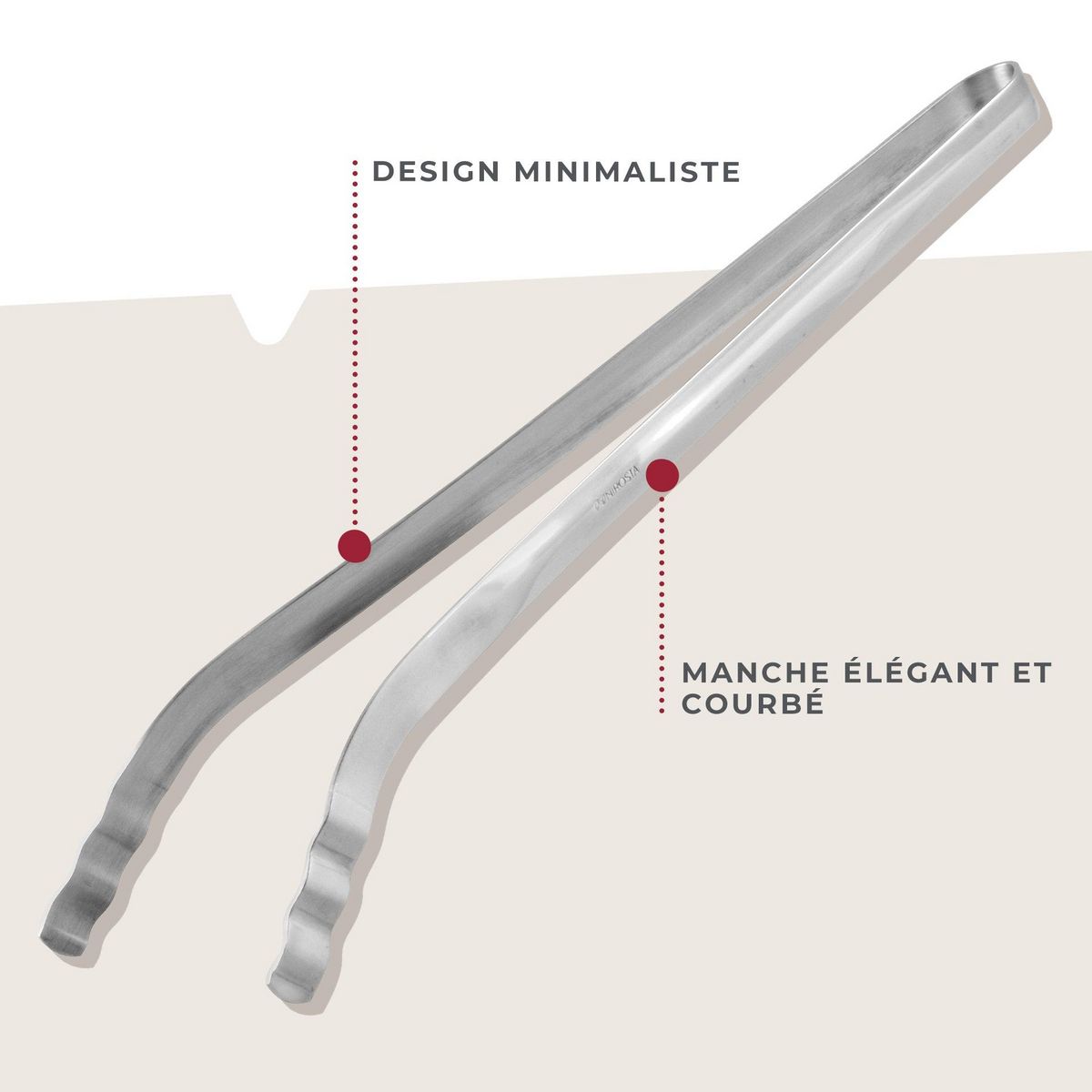 Fackelmann Pince à barbecue inox 36 cm Fackelmann Barbecue