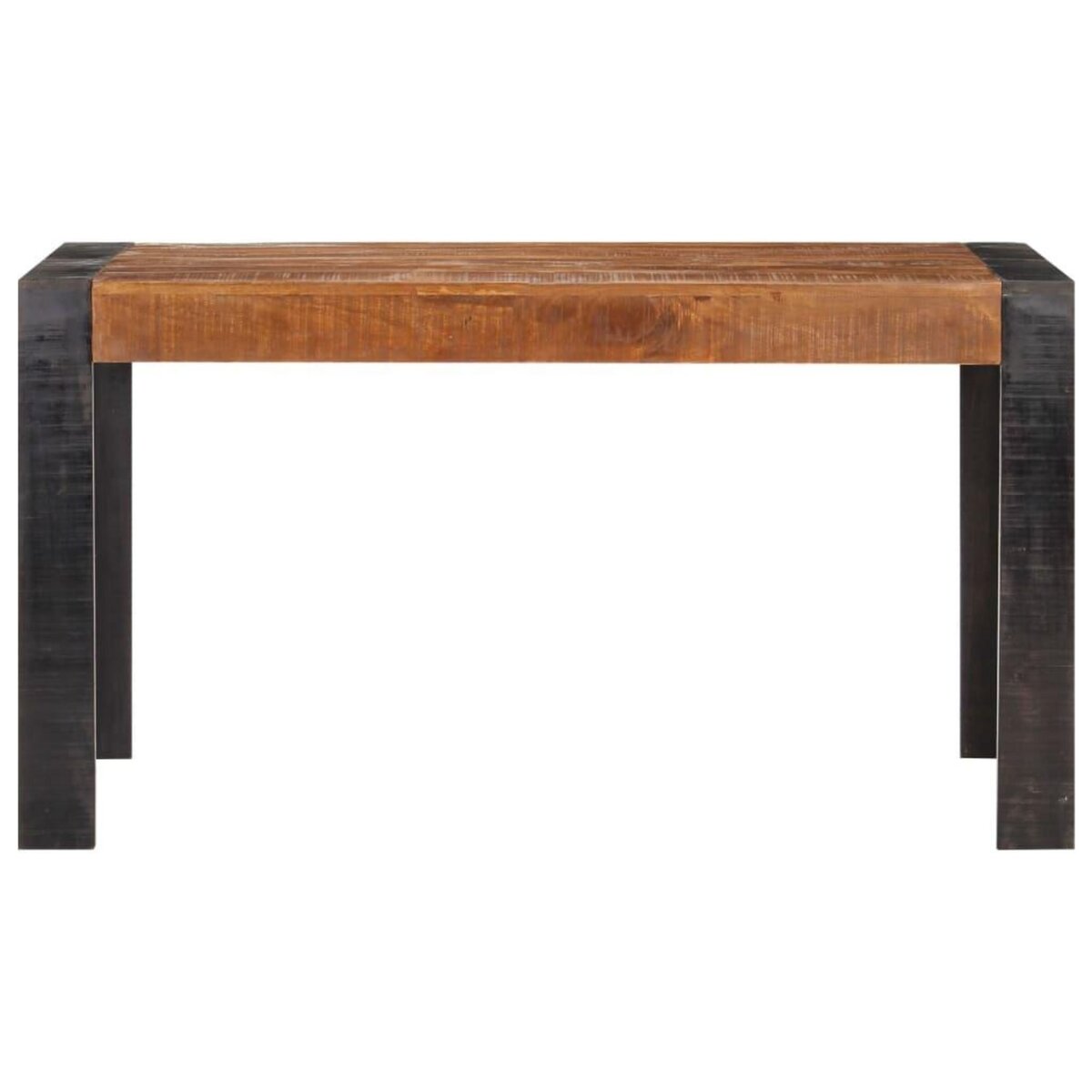 VIDAXL Table a manger 140x70x76 cm Bois de manguier brut massif