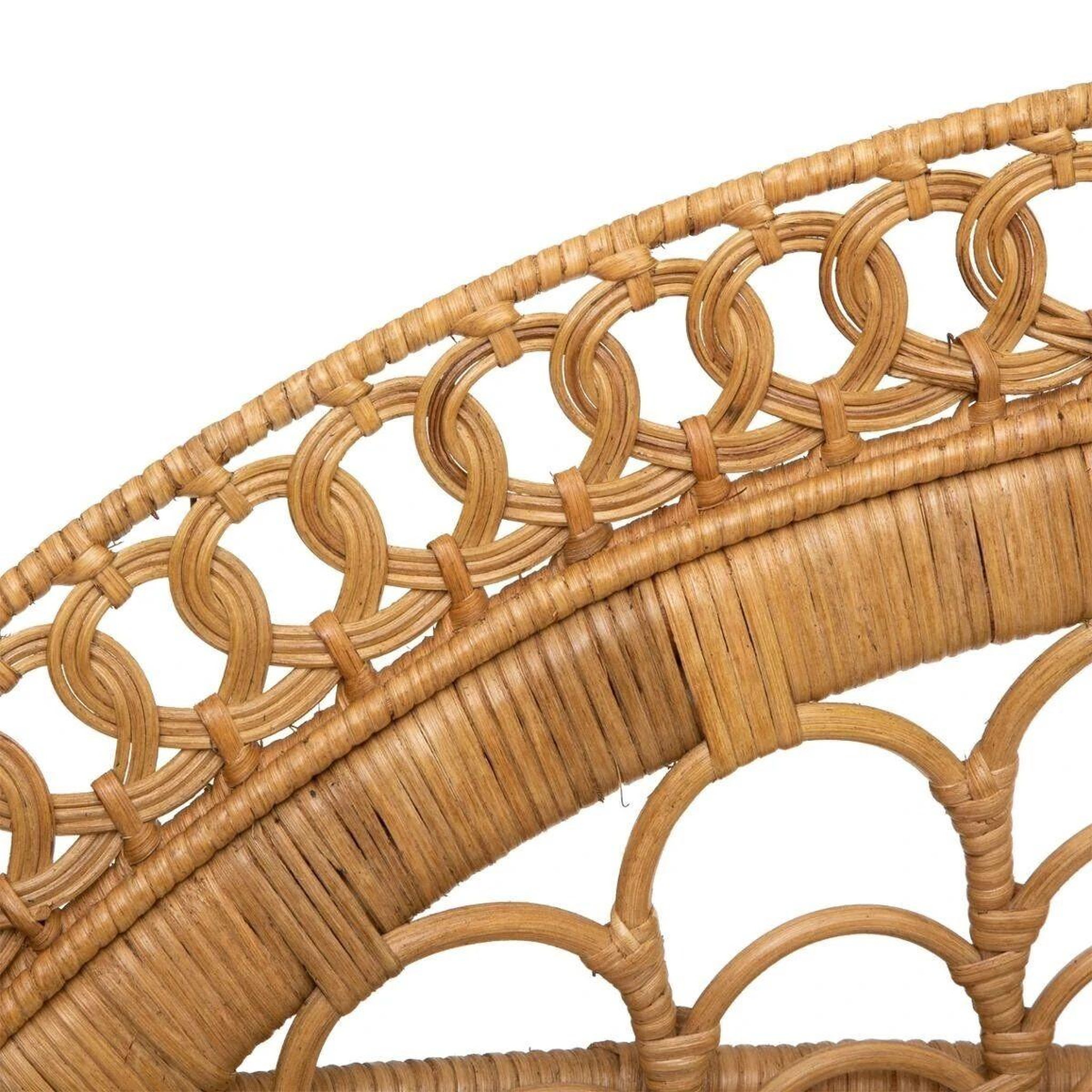 Voir la diapositive 5 : ATMOSPHERA Fauteuil en rotin design  gypsy  150cm naturel