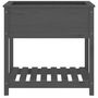 Voir la diapositive 5 : VIDAXL Jardiniere avec etagere Gris 82,5x54x81 cm Bois massif de pin