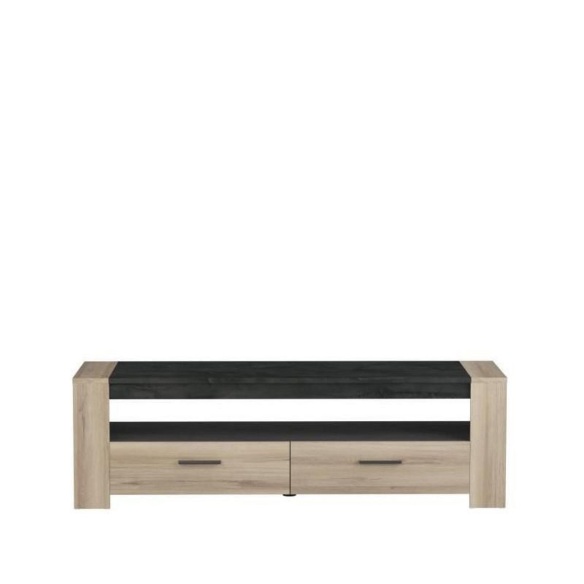 Demeyere Ensemble salon SHEFFIELD composé de : Table basse double plateau supérieur et inférieur + Meuble TV 2 tiroirs - DEMEYERE