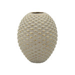 Paris Prix Vase Design en Céramique  Pepipas  28cm Gris & Or