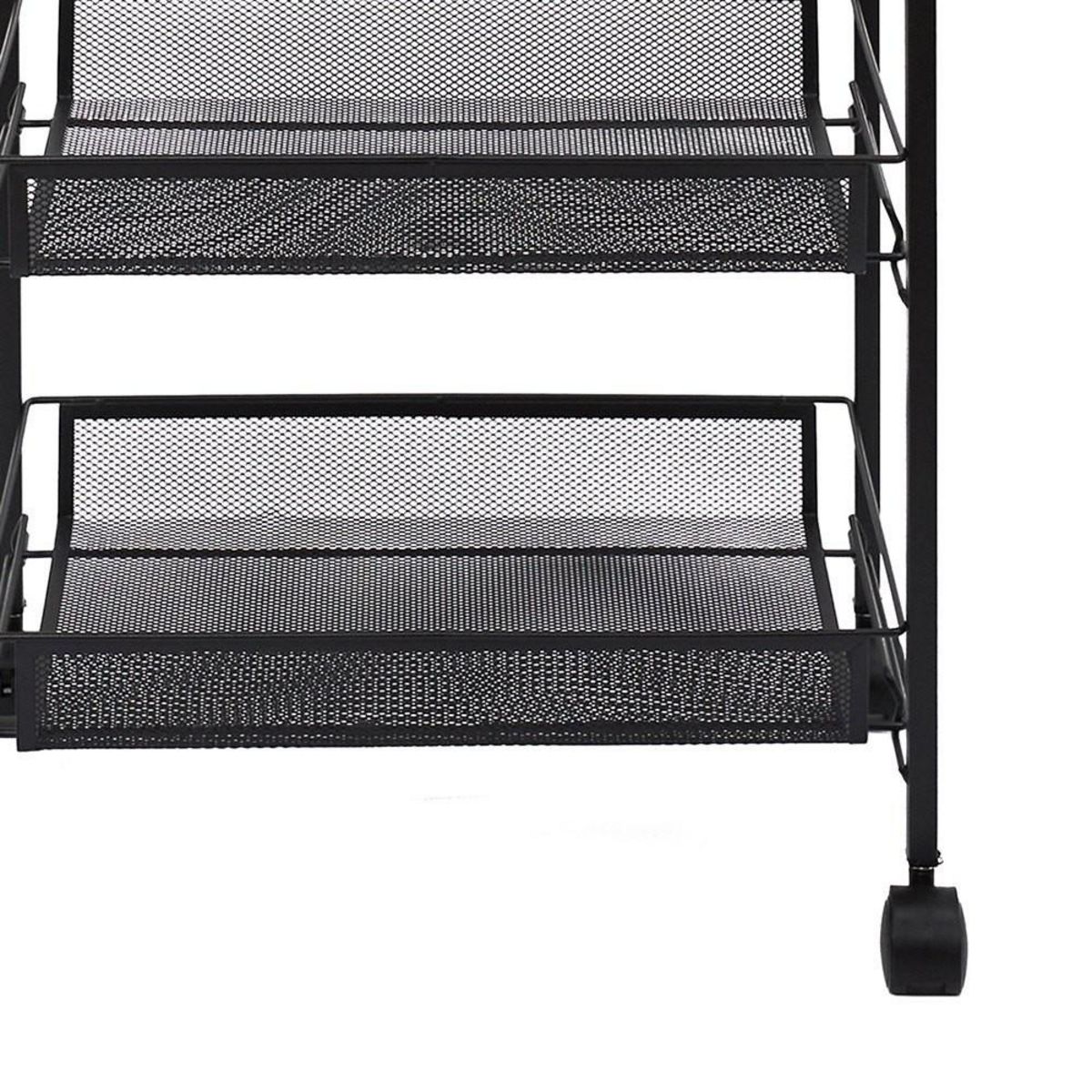 The Home Deco Factory Desserte à roulettes 4 niveaux