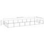 Voir la diapositive 6 : VIDAXL Chenil Argente 21 m² Acier