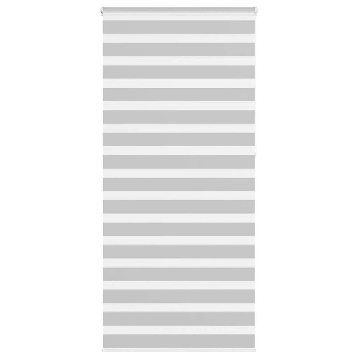 VIDAXL Store zebre gris clair largeur du tissu 100,9 cm polyester